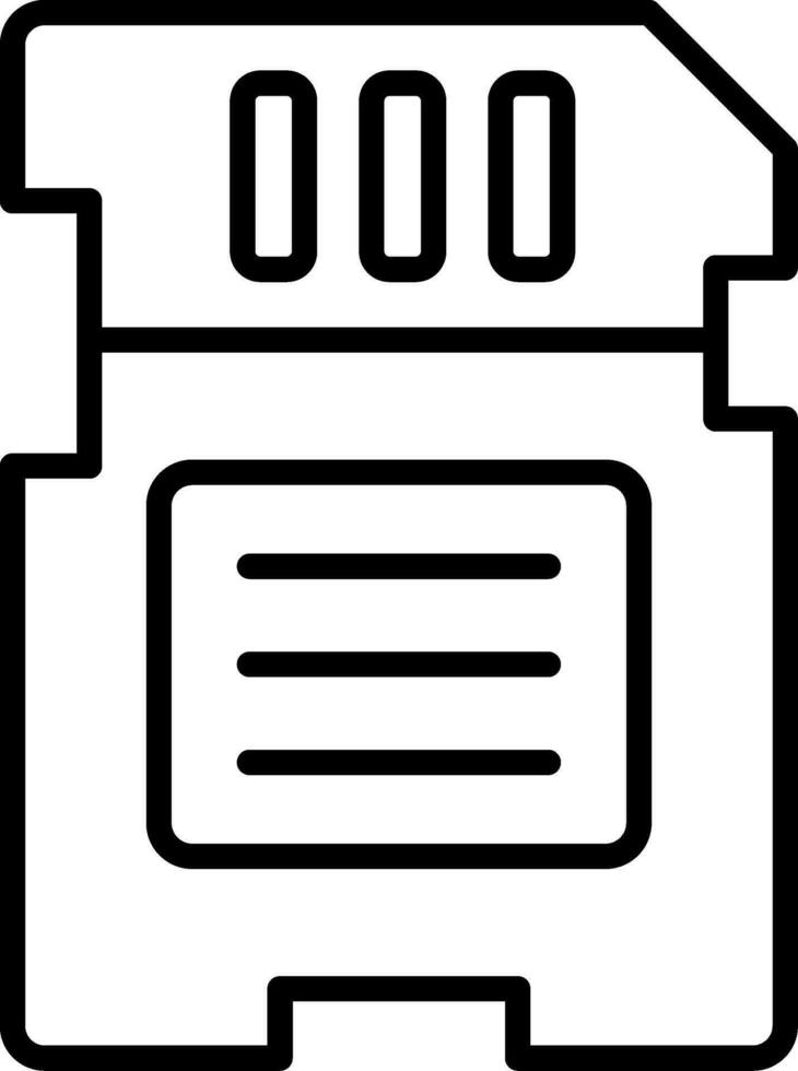 Memory Card Vector Icon