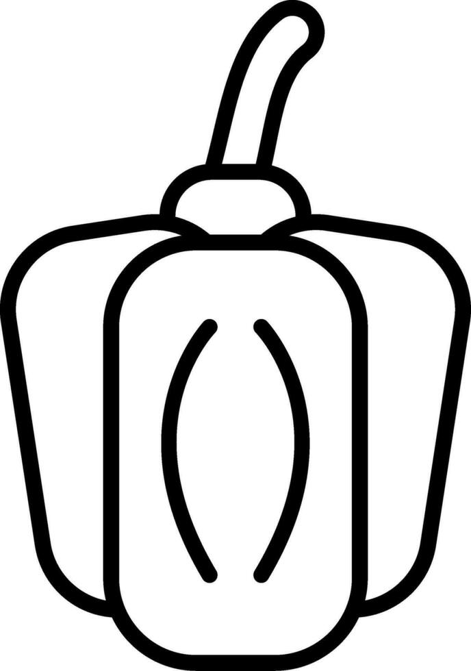 Green Pepper Vector Icon