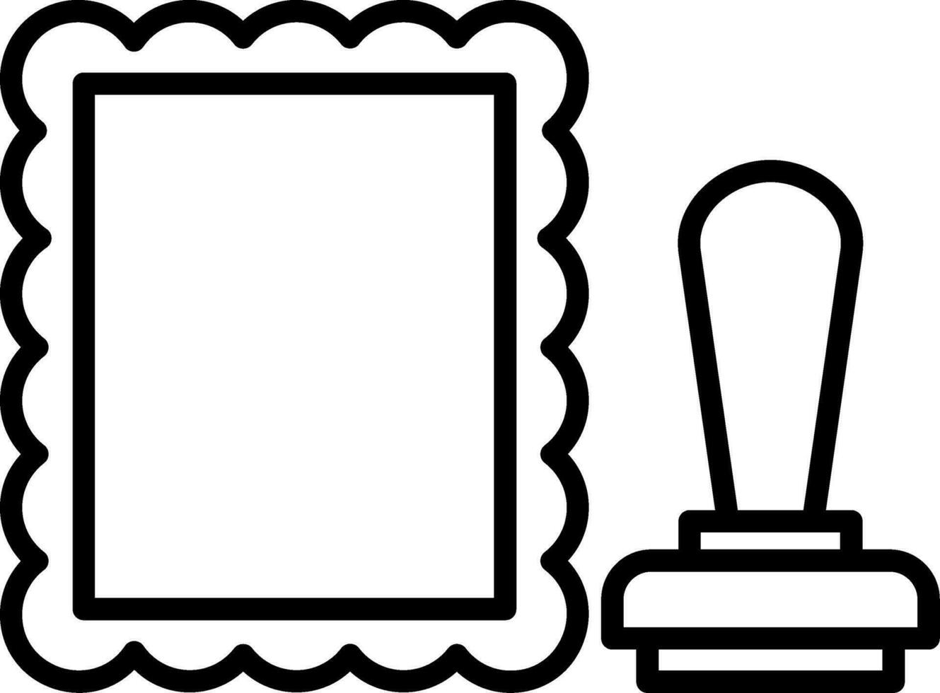 stamped Vector Icon