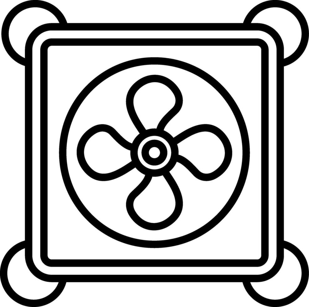 icono de vector de ventilador