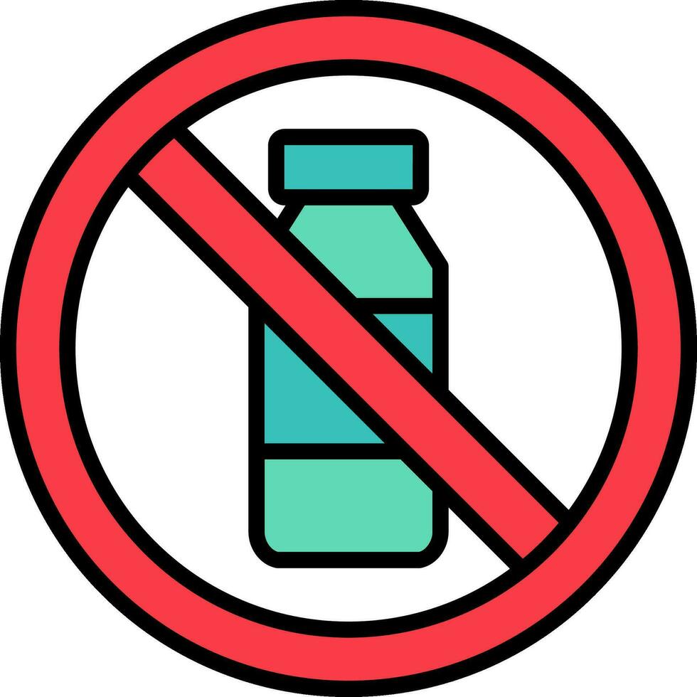 No Bottle Vector Icon