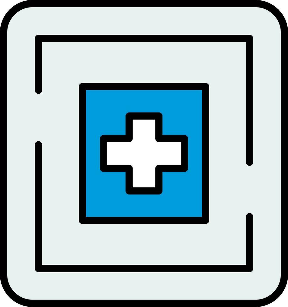 icono de vector de hospital