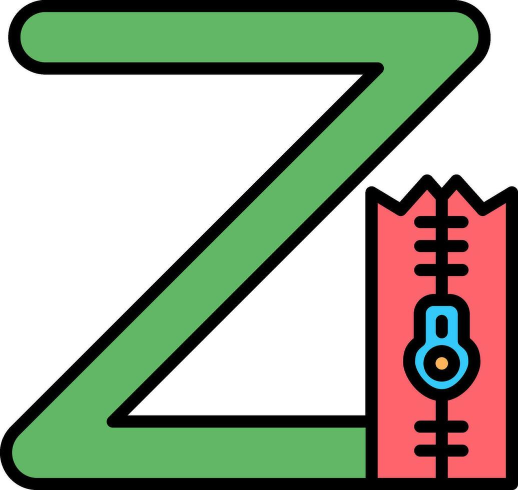 Small Z Vector Icon