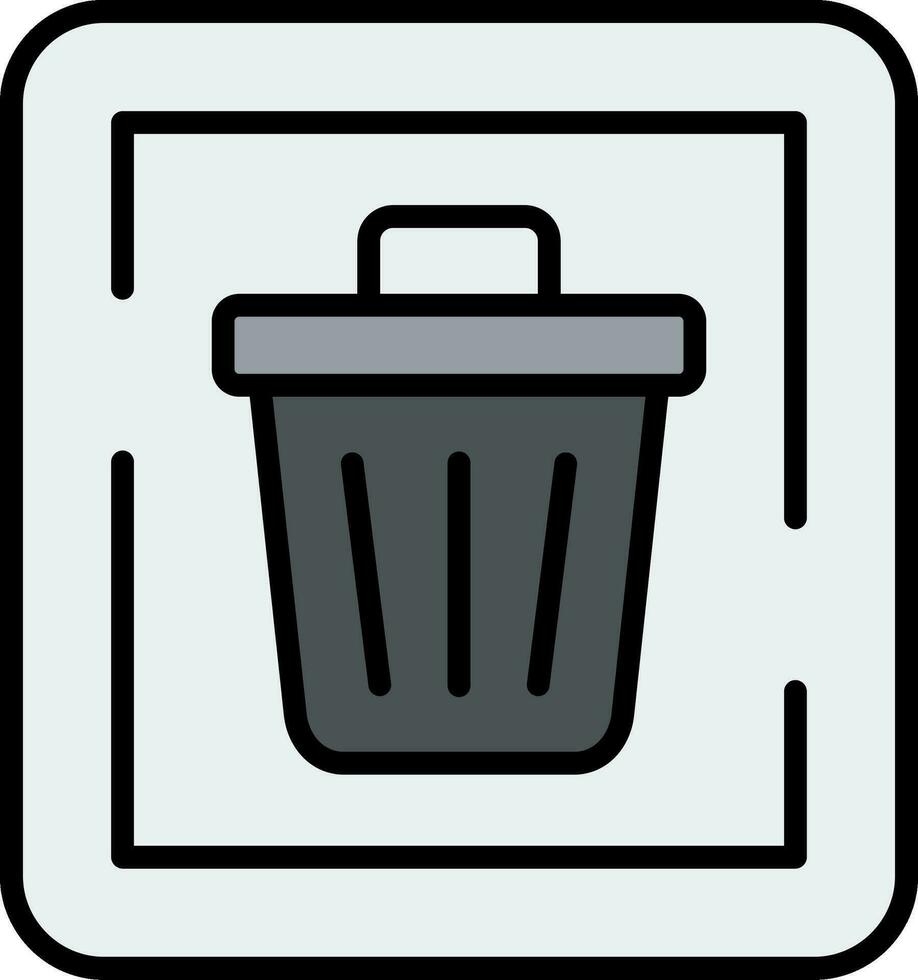 Trash Sign Vector Icon