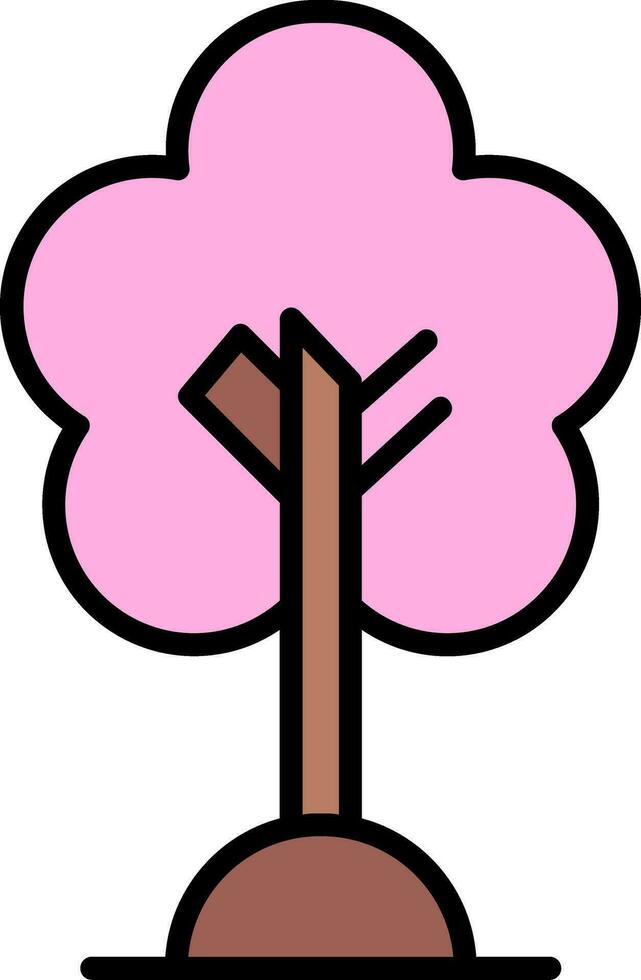 Cherry Tree Vector Icon