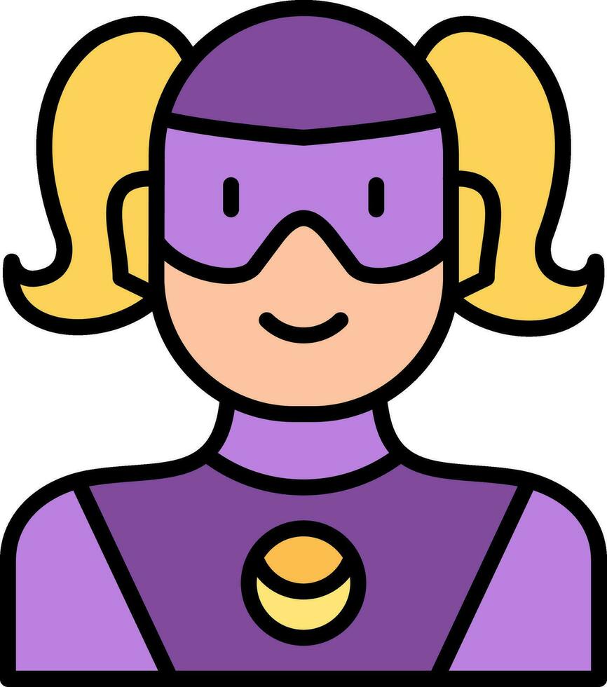 superhéroe vector icono