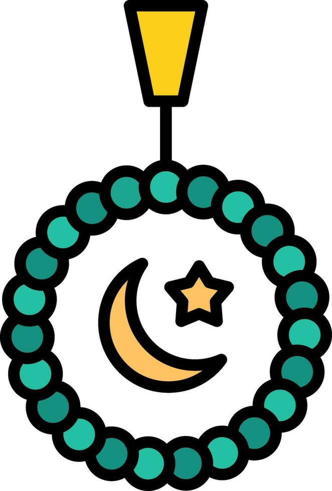 icono de vector de tasbih