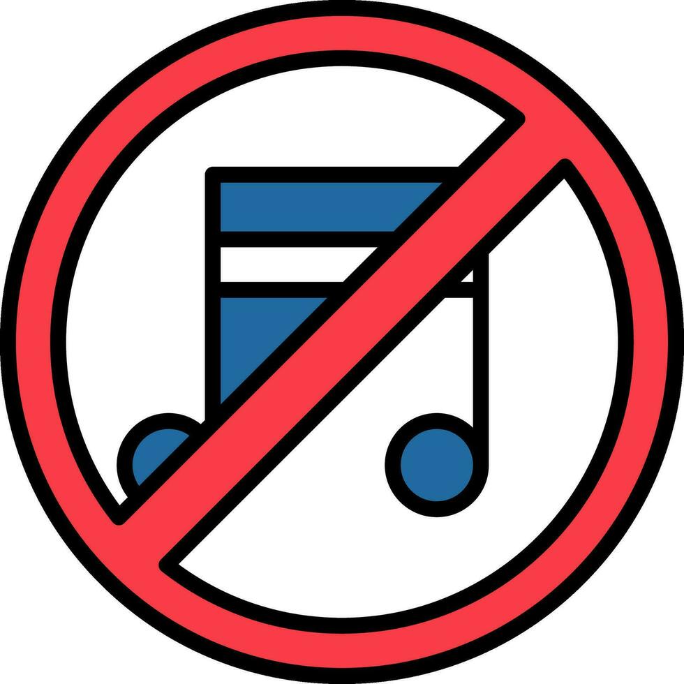 No Music Vector Icon