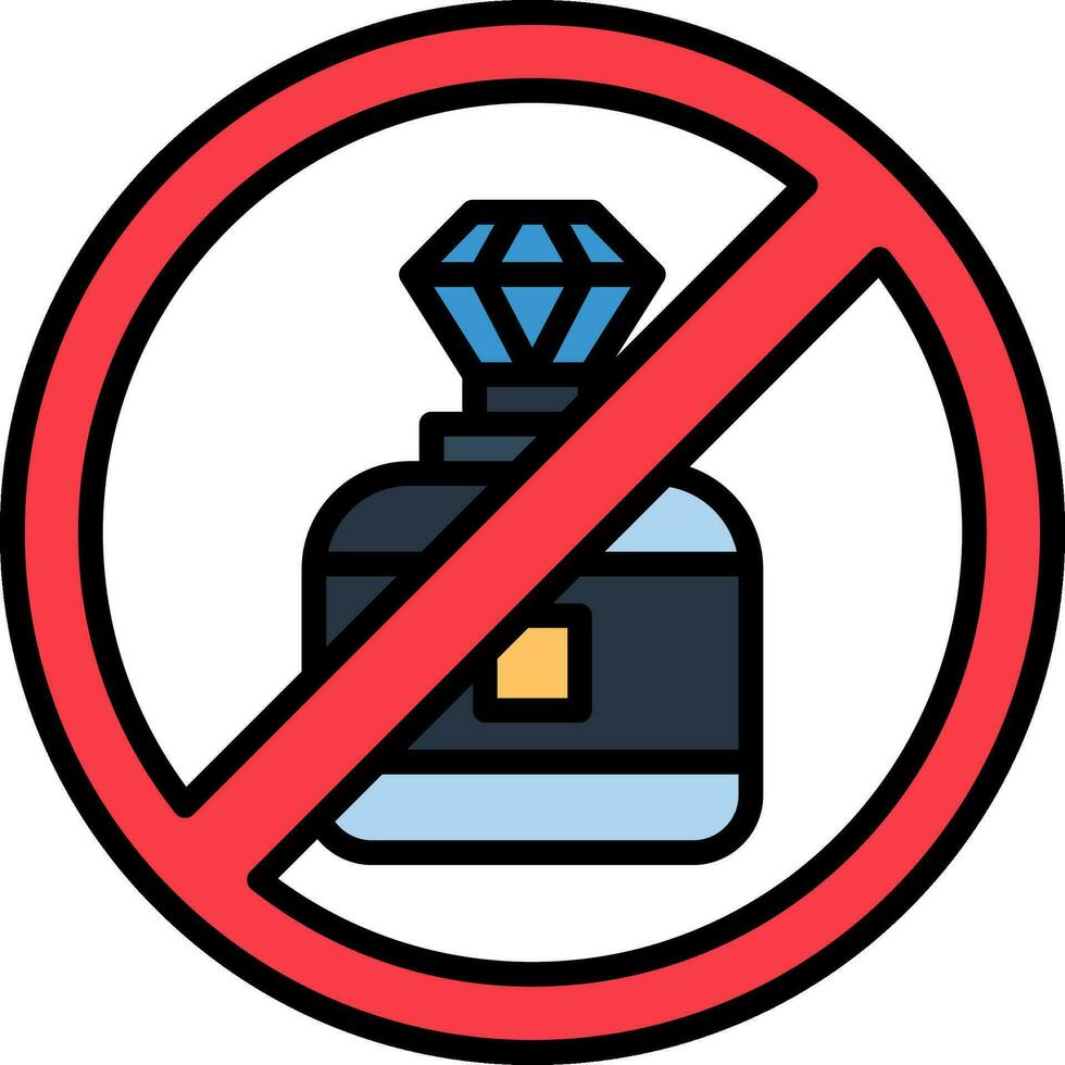 No Perfume Vector Icon