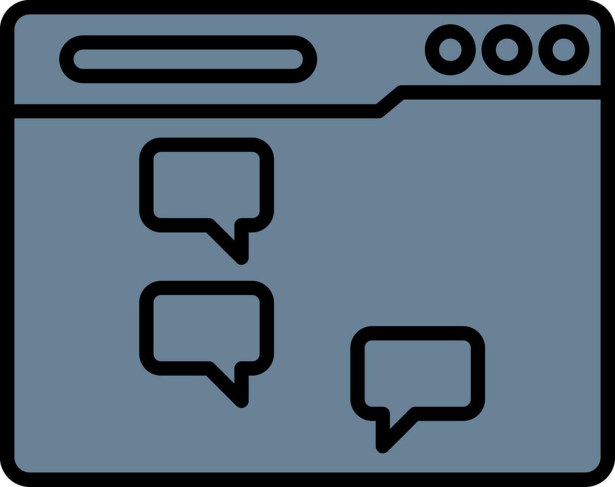 Group Chat Vector Icon