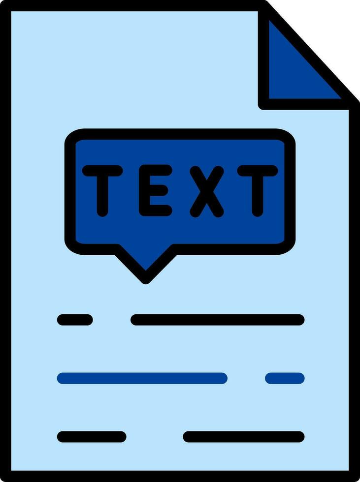 Text Vector Icon