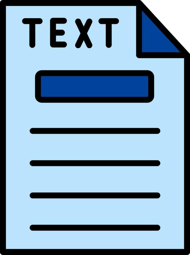 Text Vector Icon