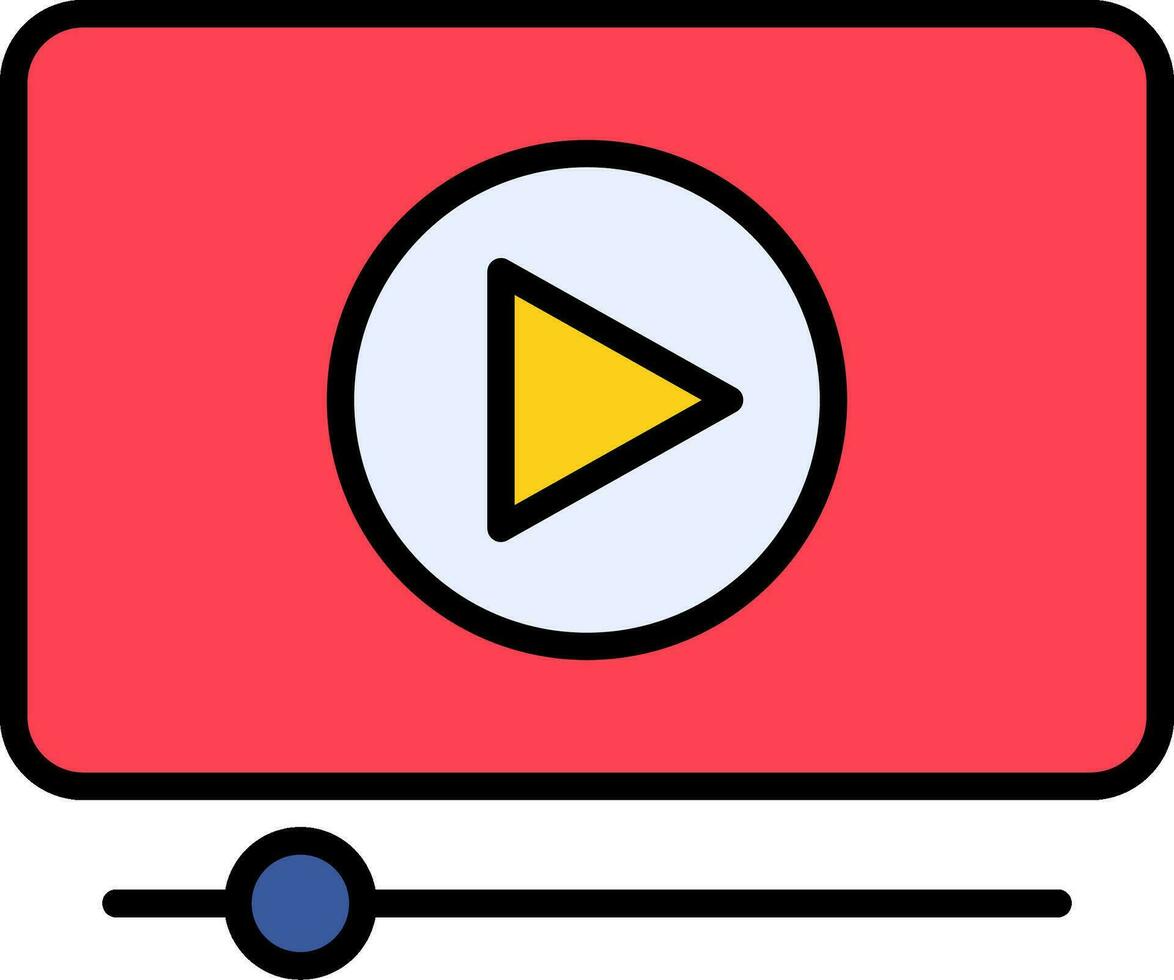 icono de vector de vídeo