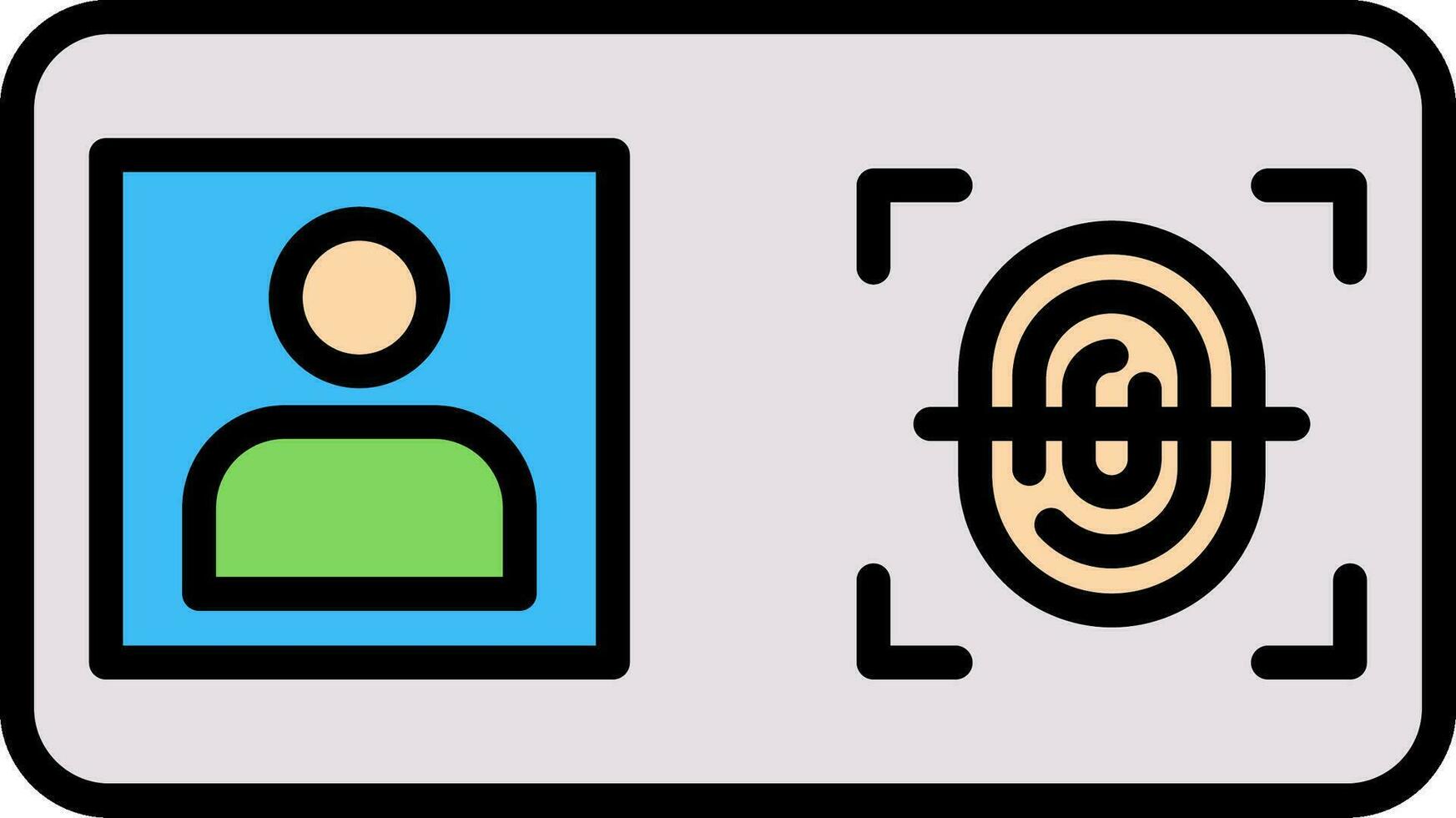 Biometric Identification Vector Icon