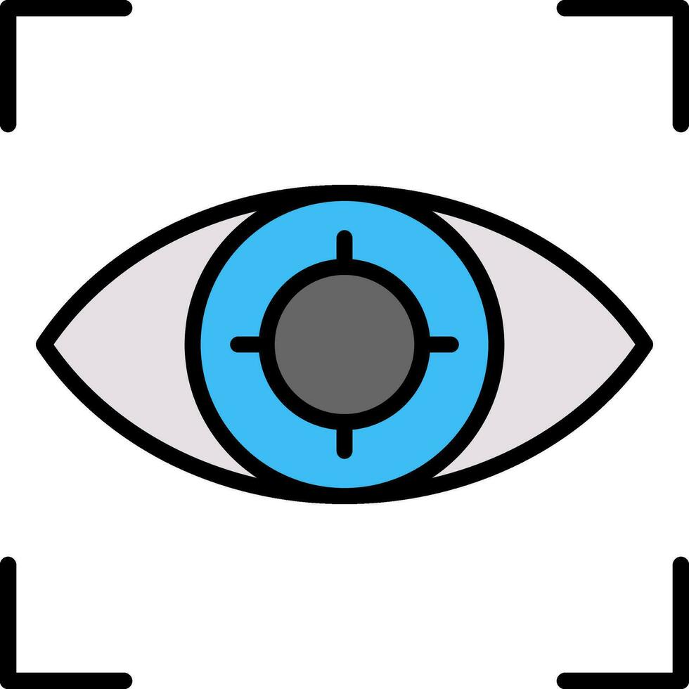 Eye Tracking Vector Icon