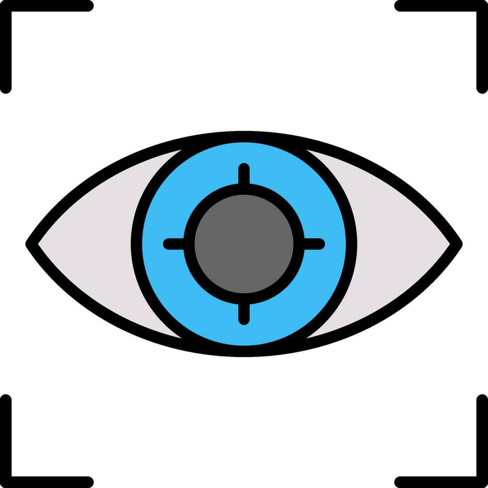 Eye Tracking Vector Icon