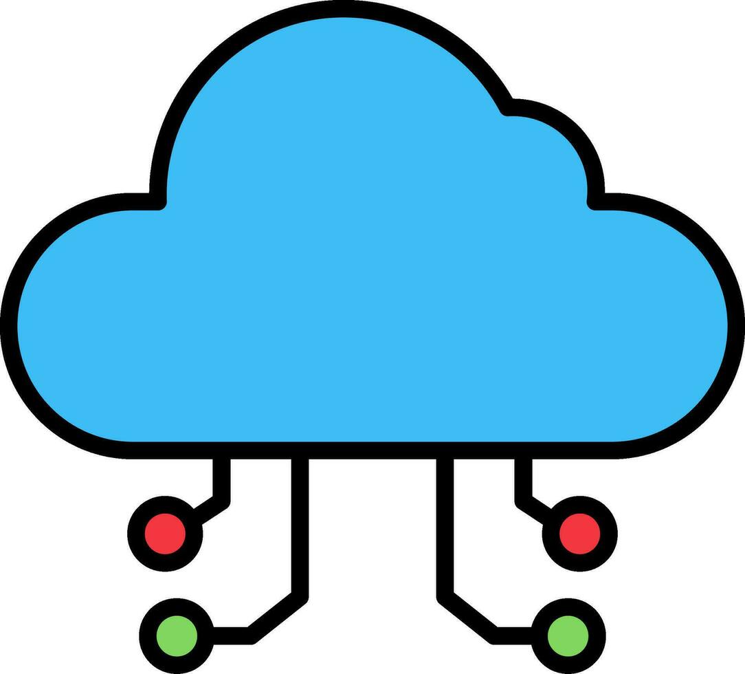 Cloud Computing Vector Icon