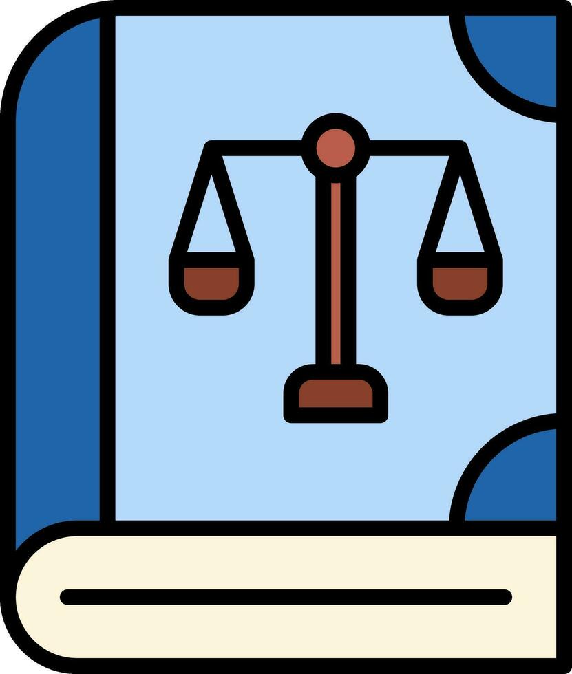 icono de vector de libro de ley
