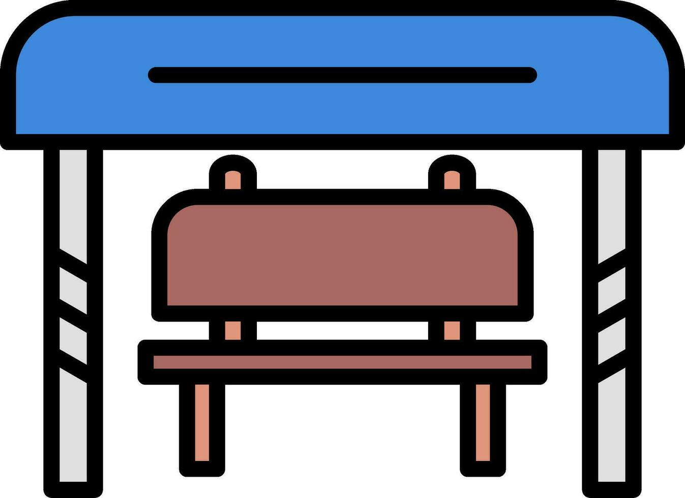 Bus Stop Vector Icon