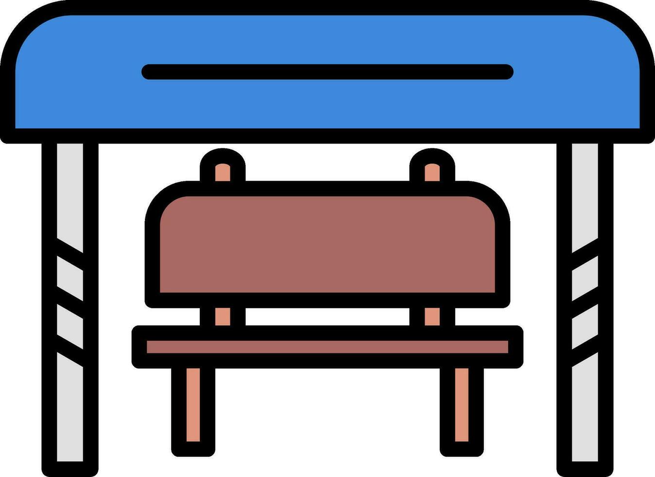 Bus Stop Vector Icon