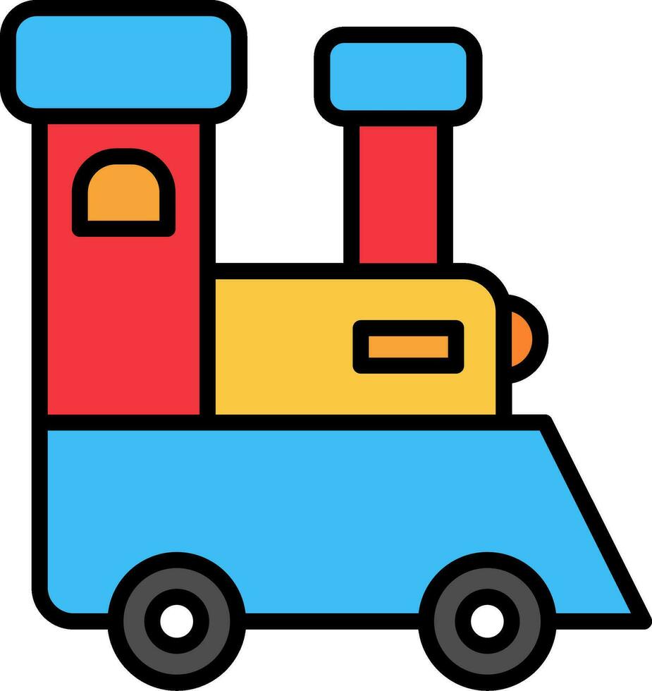 Toy Train Vector Icon