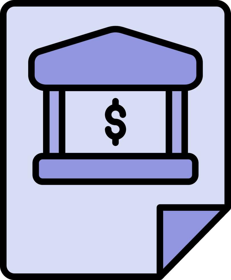 Bank Statement Vector Icon