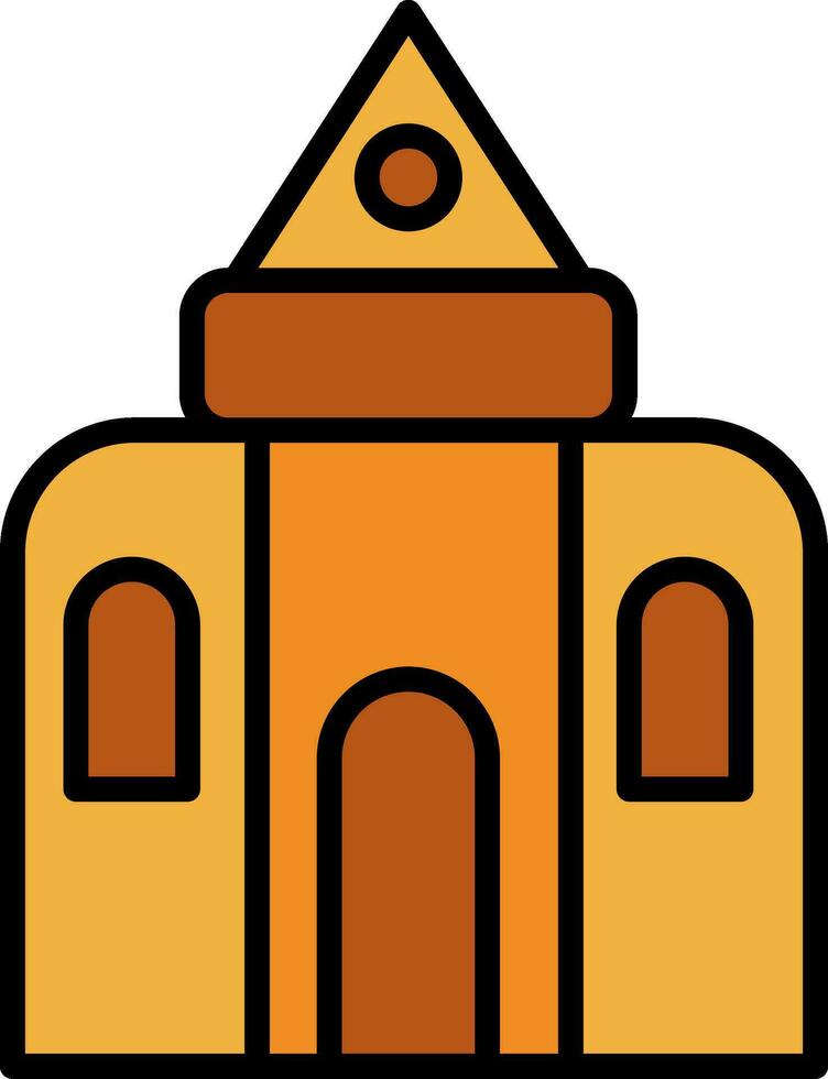 icono de vector de castillo de arena