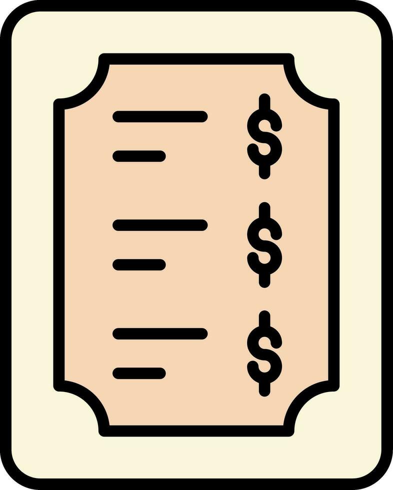 Price List Vector Icon