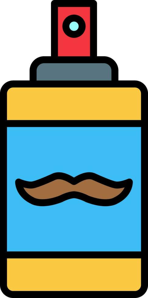 Beard Oil Vector Icon