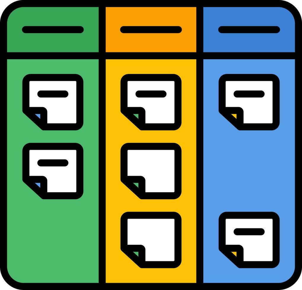 Kanban Vector Icon