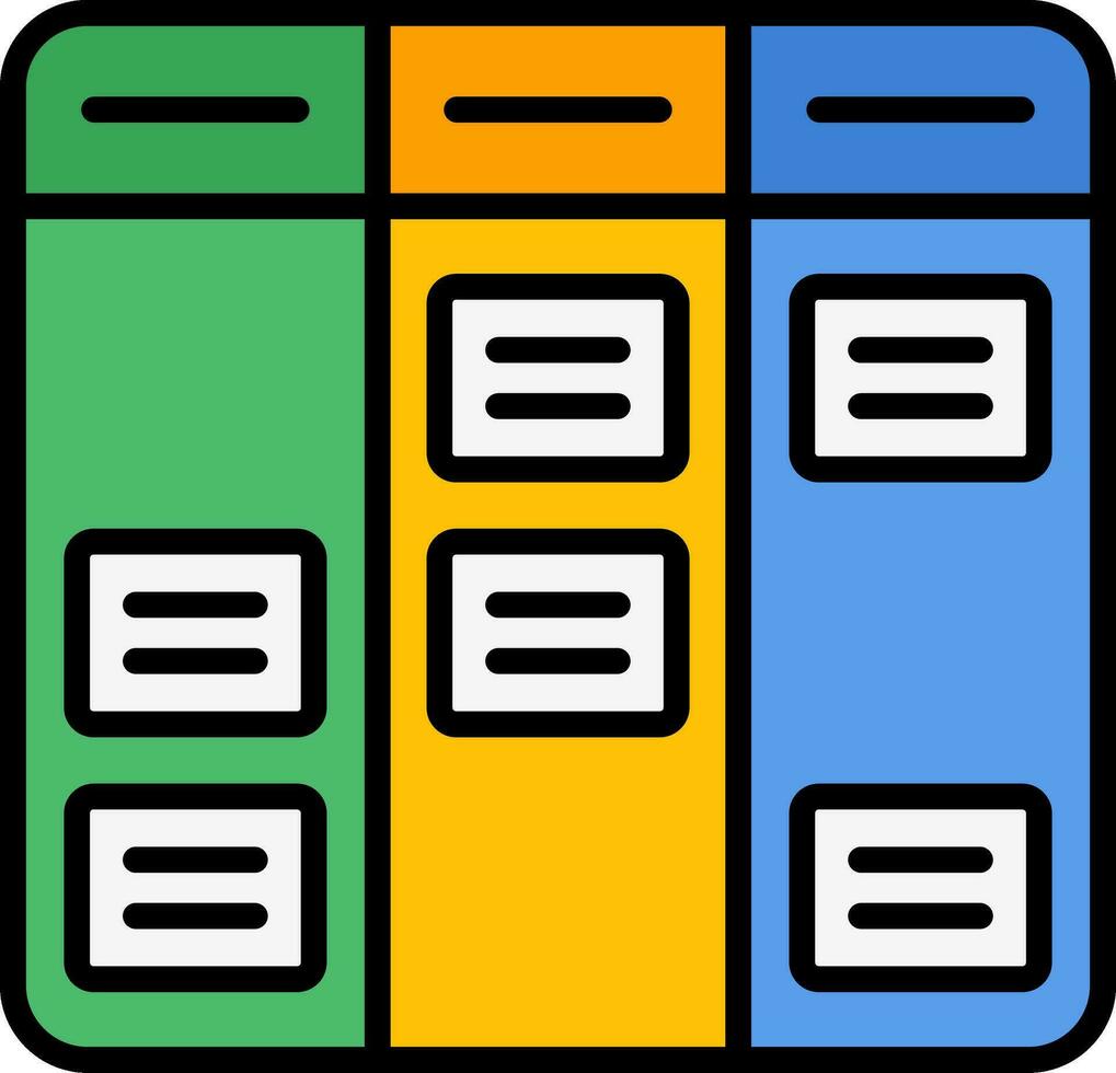 Kanban Vector Icon