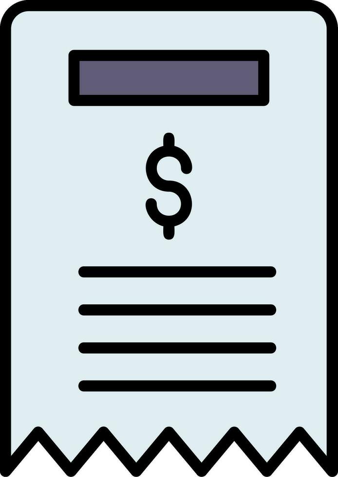 Bill Vector Icon