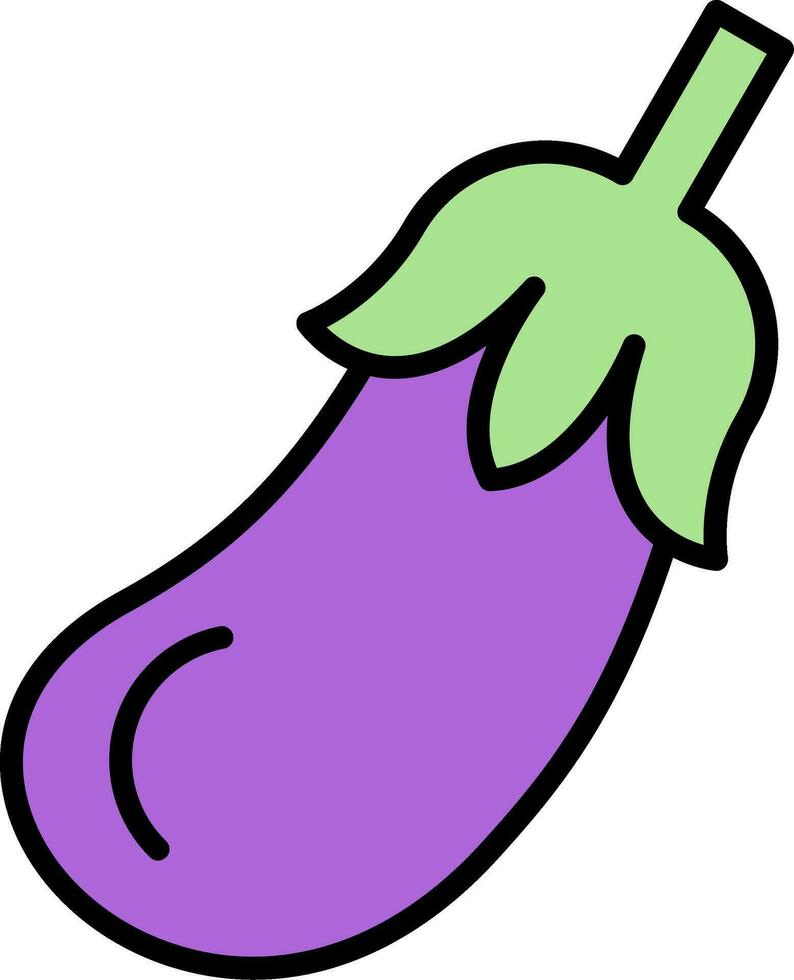 Eggplant Vector Icon