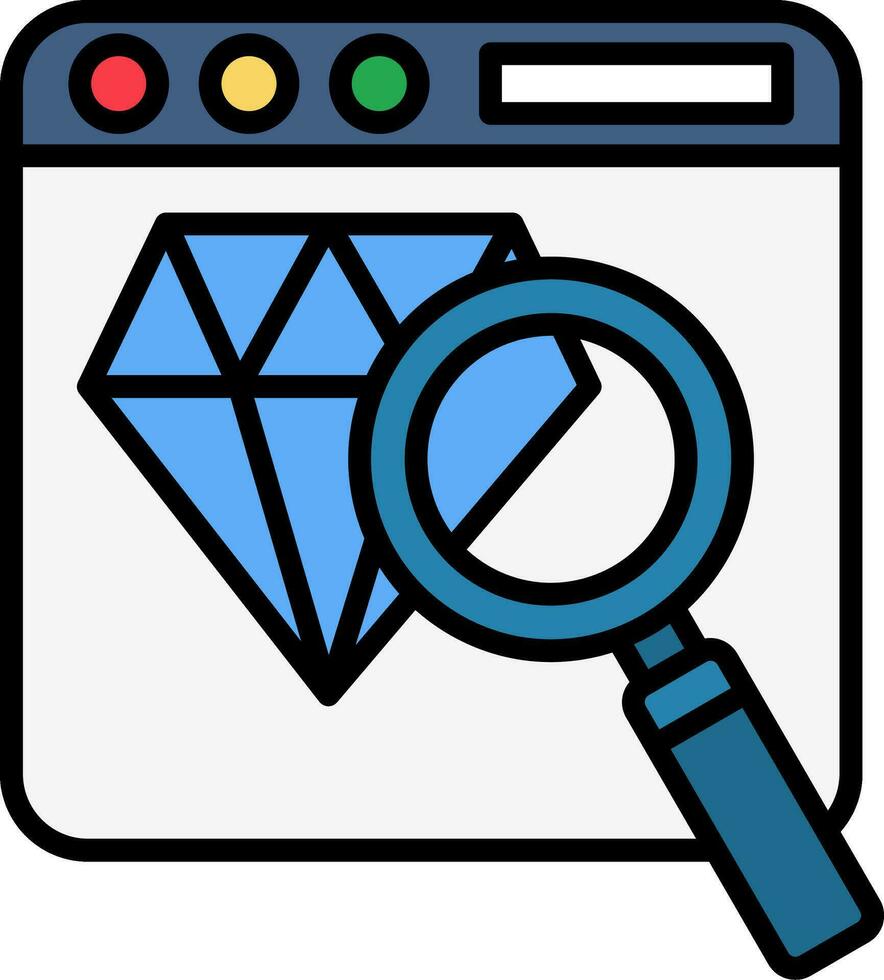 magnifying glass Vector Icon