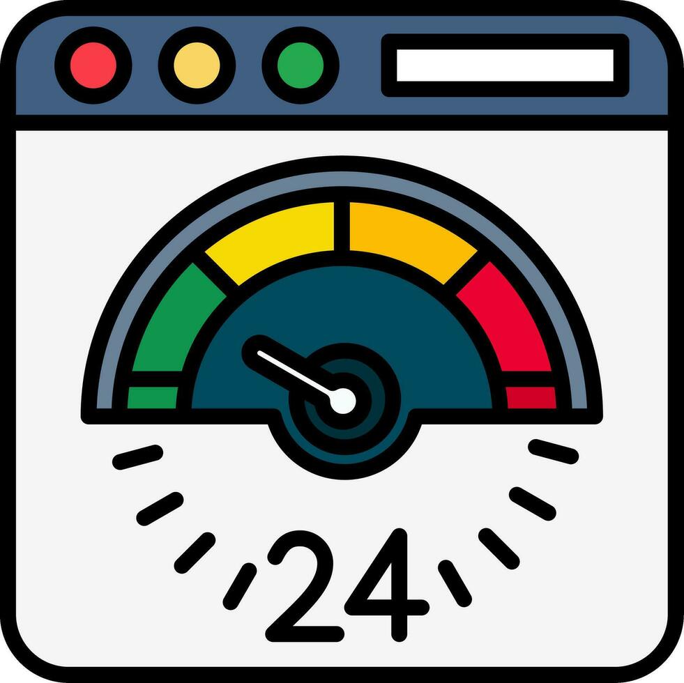 speed test Vector Icon