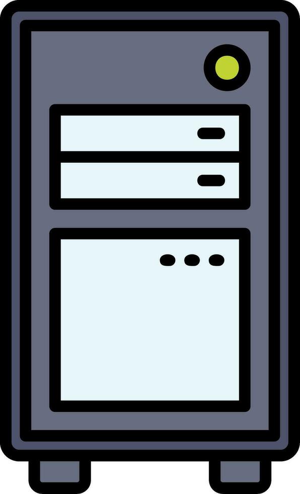 Computer Case Vector Icon