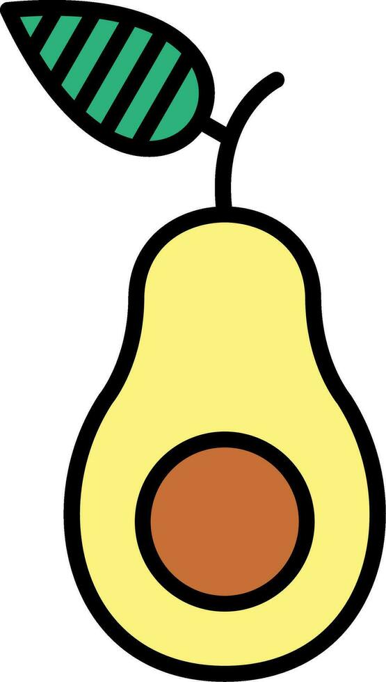 Avocado Vector Icon