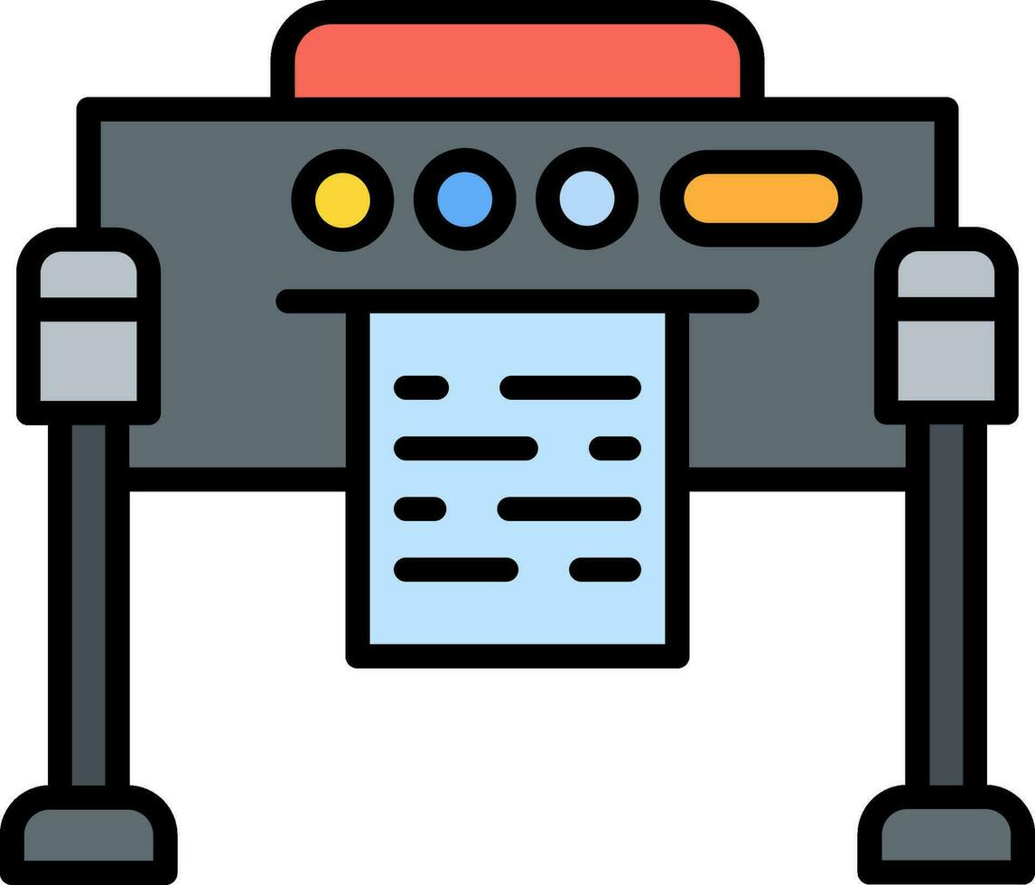Plotter Vector Icon