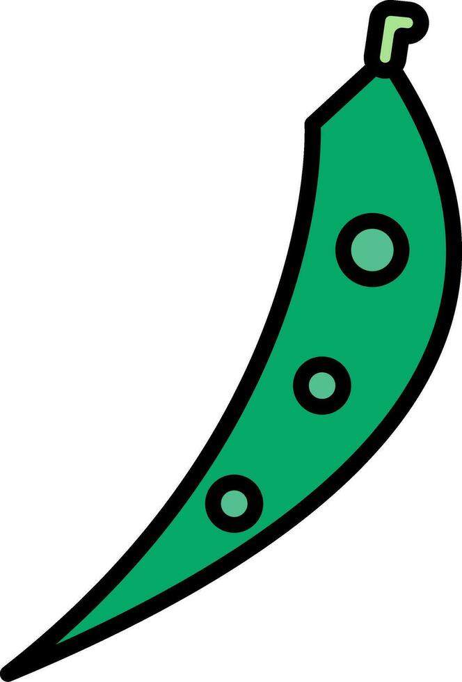 Green Beans Vector Icon