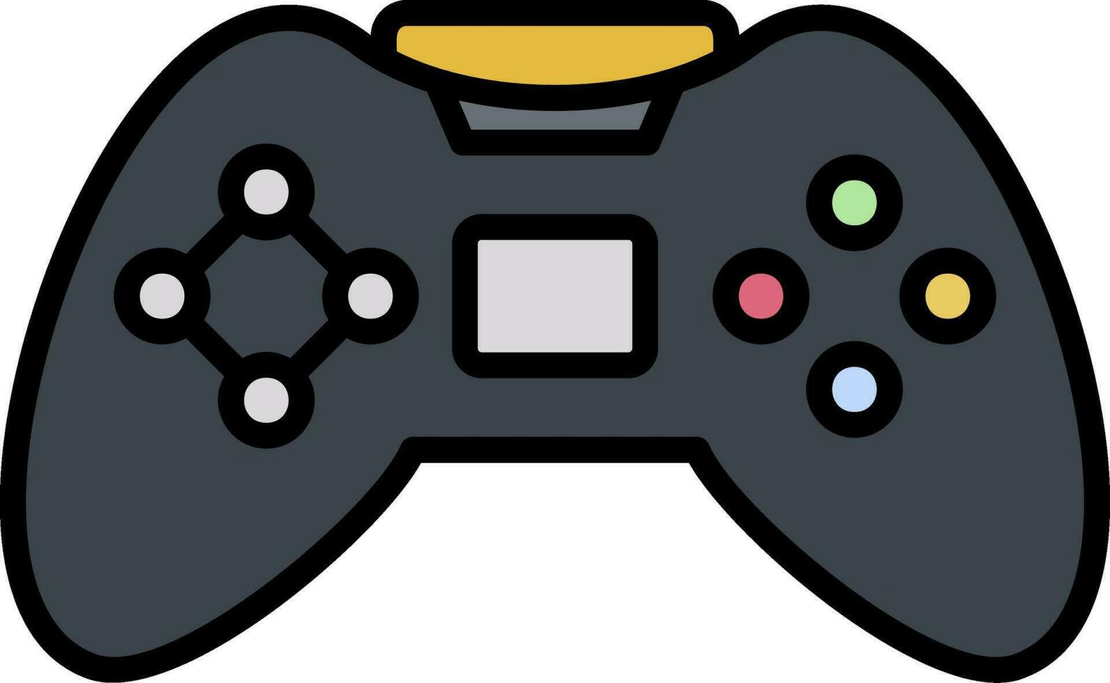 icono de vector de controlador de juego