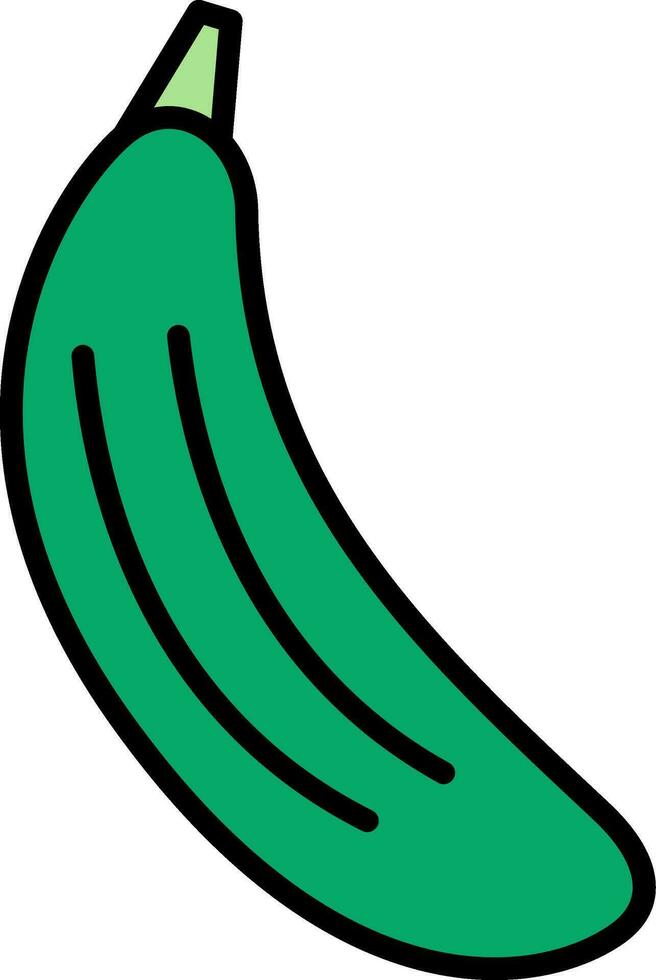 Zucchini Vector Icon