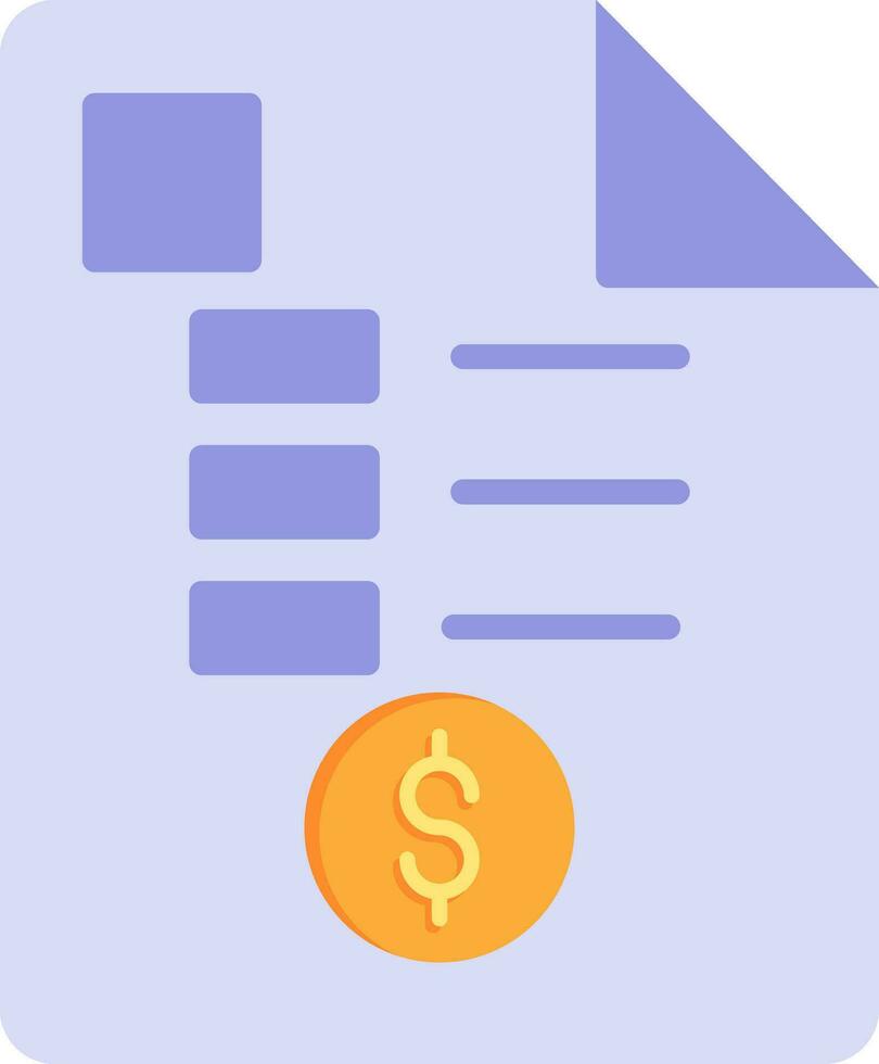 Receipt Vector Icon