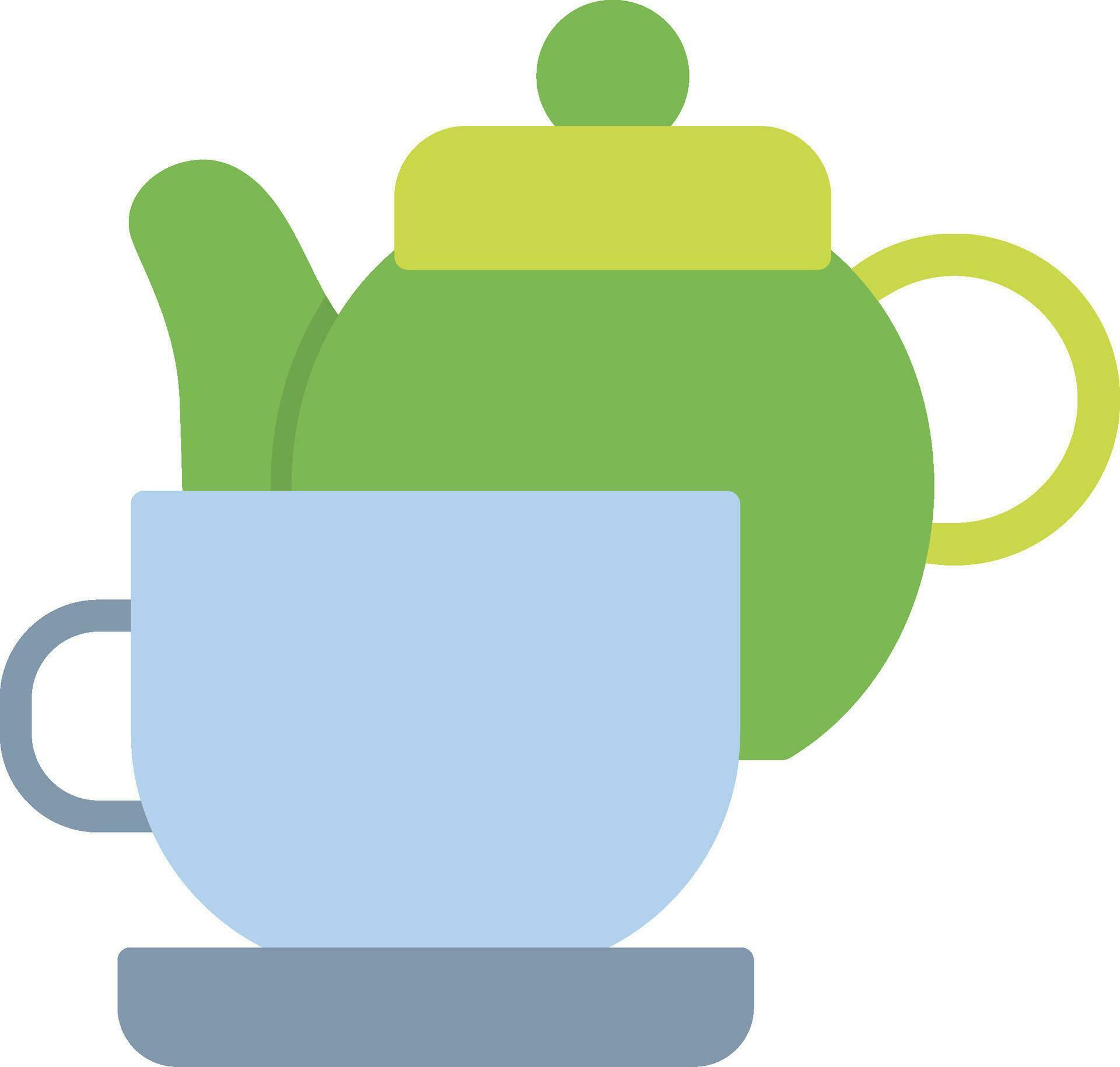 Tea Set Vector Icon 32524925 Vector Art at Vecteezy