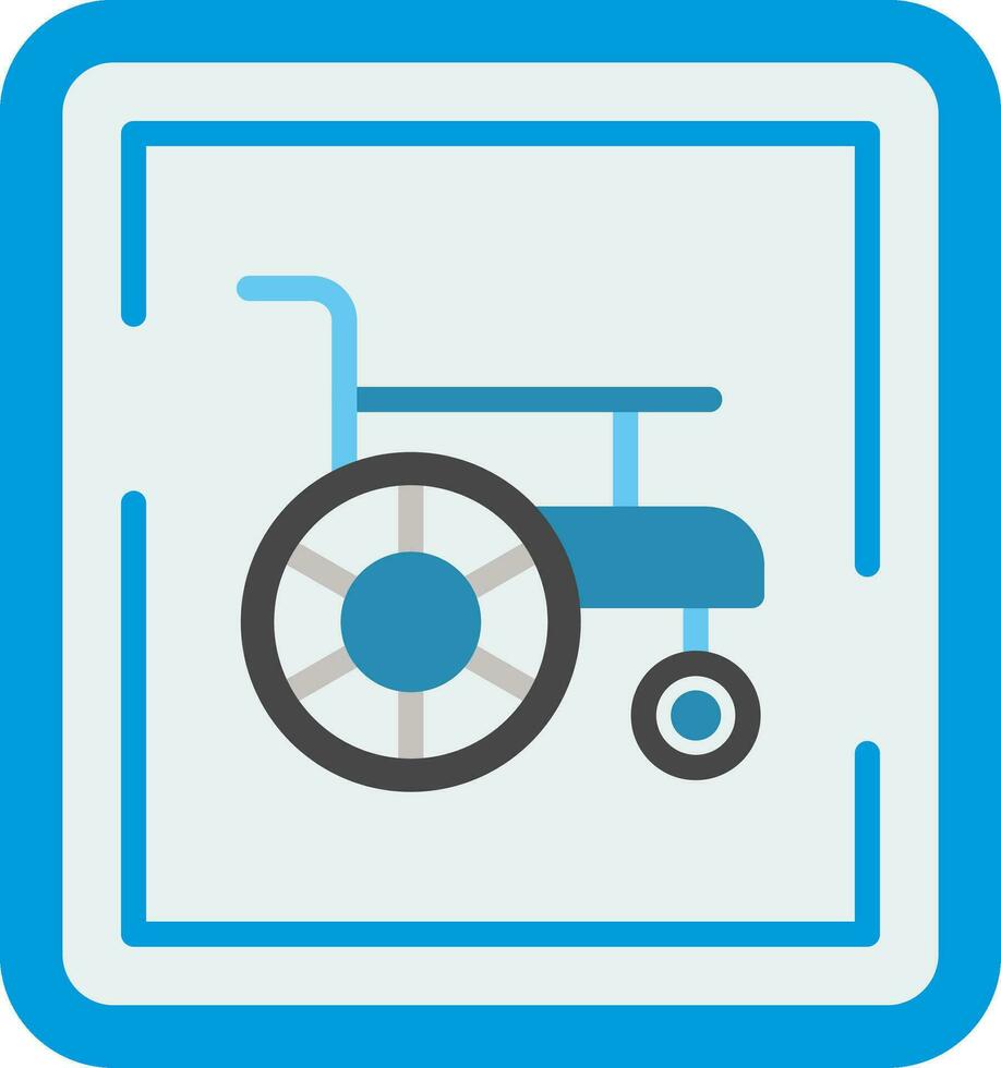 Wheelchair Sign Vector Icon