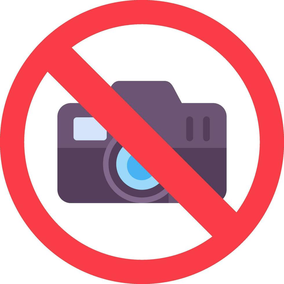 No Camera Vector Icon