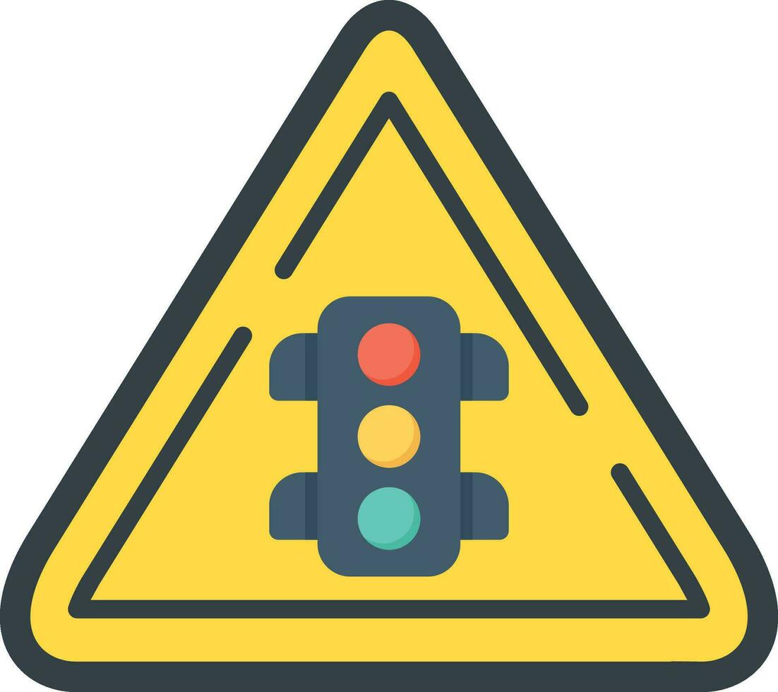 Traffic Light Sign Vector Icon