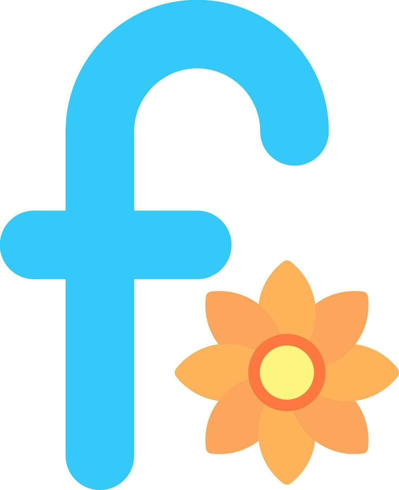 Small F Vector Icon