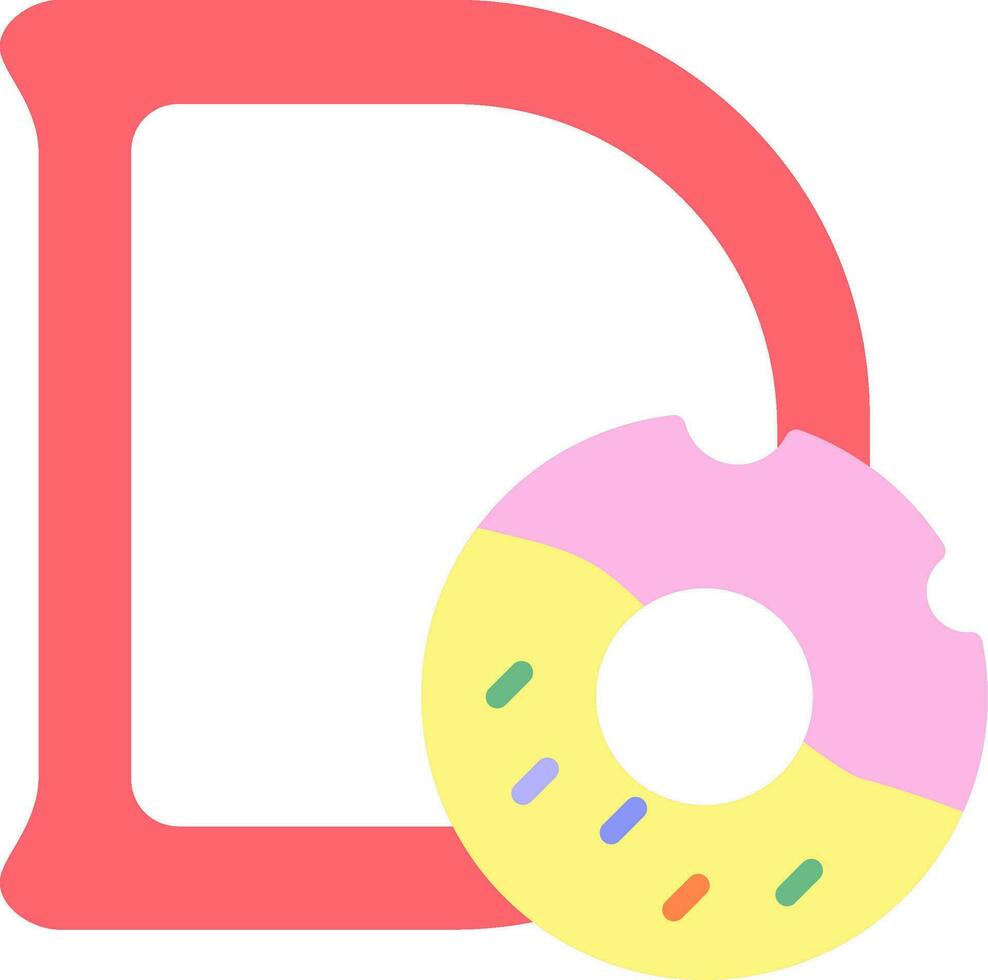 Capital D Vector Icon