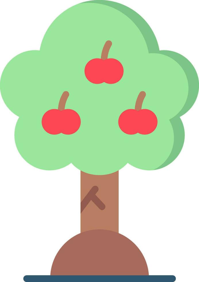 Apple Tree Vector Icon