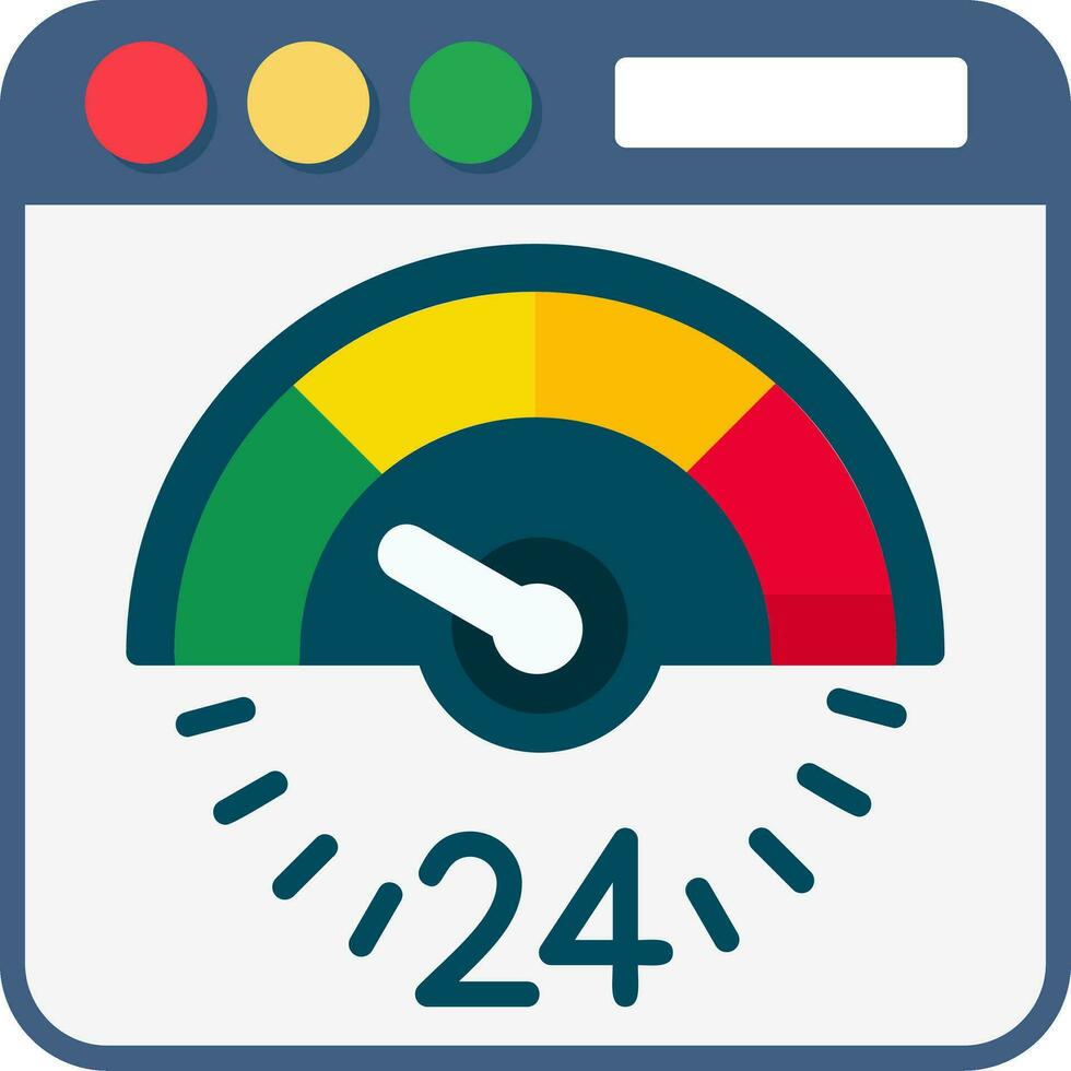 speed test Vector Icon